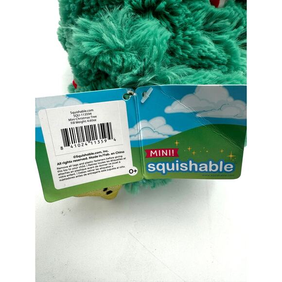 SQUISHABLE NWT Christmas Tree 10" Plush Mini Holiday Soft Stuffed Toy Pillow NEW - Picture 7 of 8